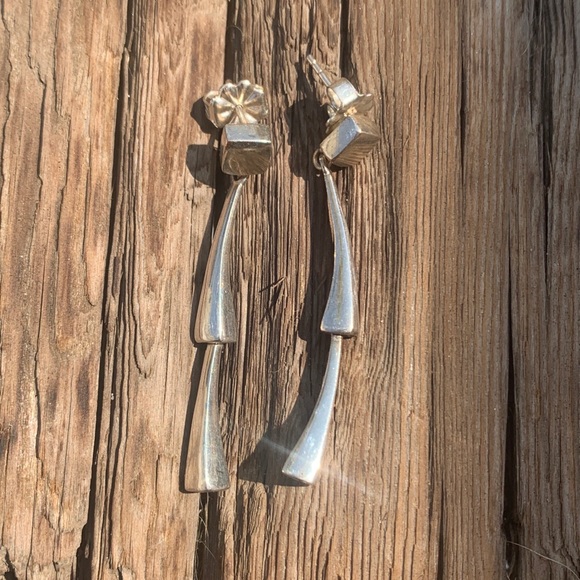 Double Drop Dangle Earrings - Picture 6 of 8